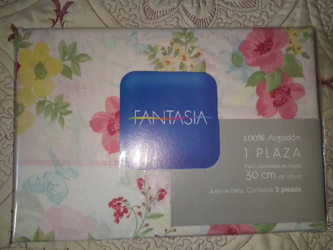 vendo sábanas fantasía plus 1 plaza 132 hilos