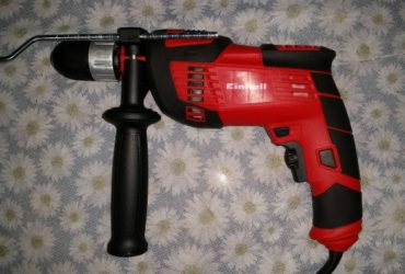 taladro einhell td 720 – casi nuevo todavía en garantía! velocidad variable y reversa, 720w, mandril autoajustable 13mm, percutor caja y manuales