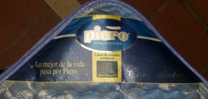 colchón y sommier piero continental invierno/verano, medidas 190x140x28. muy buen estado.