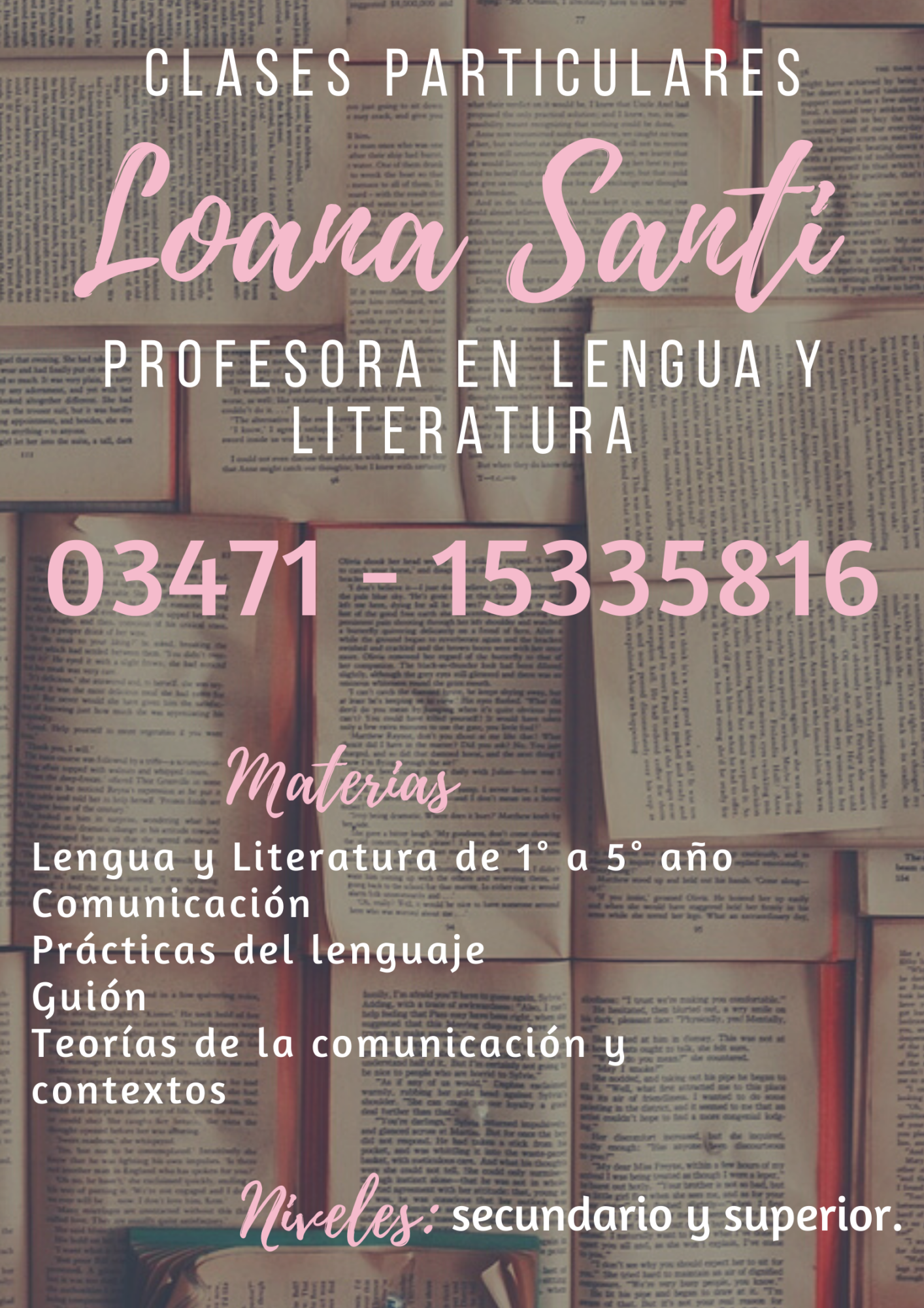 Clases particulares de Lengua y Literat.