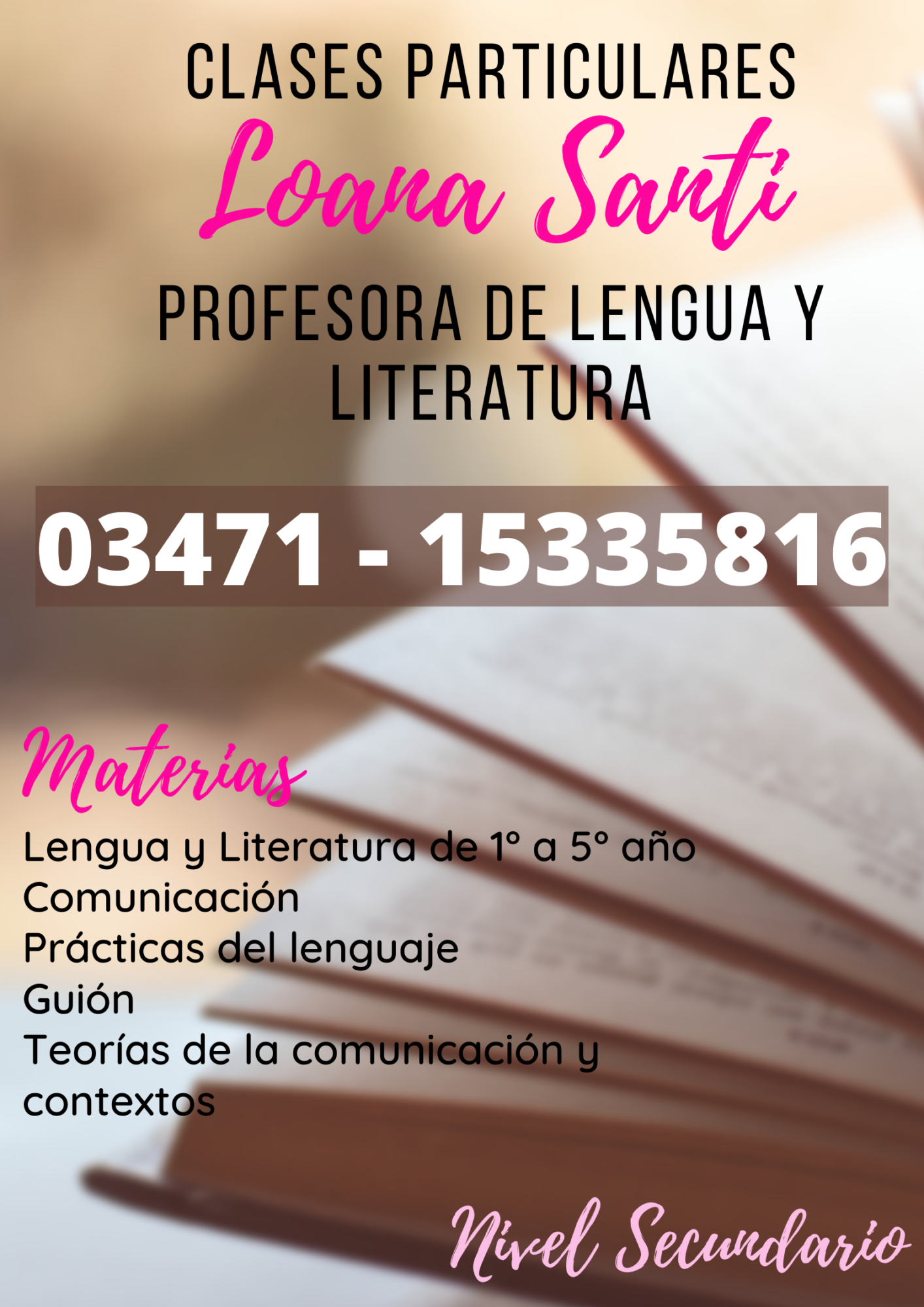 Clases particulares de Lengua y Literat.